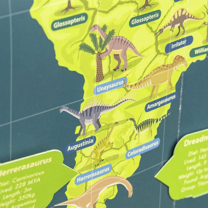 Make Your Own Dinosaur Timeline & Map - Green Tulip