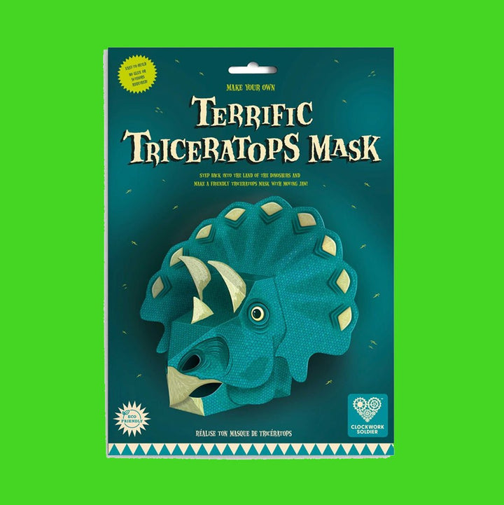 Make Your Own Triceratops Mask - Green Tulip