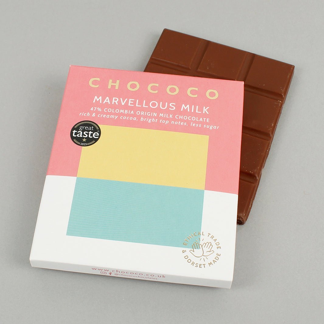 Marvellous Milk - 47% Colombia Milk Chocolate Bar - Green Tulip