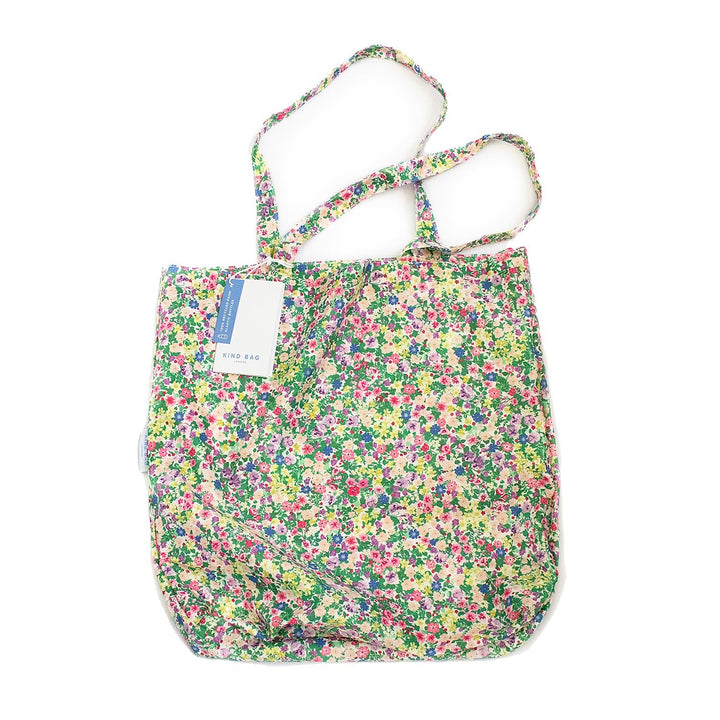 Meadow Flowers Recycled Tote Bag - Green Tulip