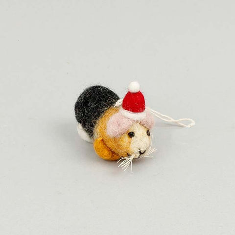 Mini Felt Christmas Guinea Pig