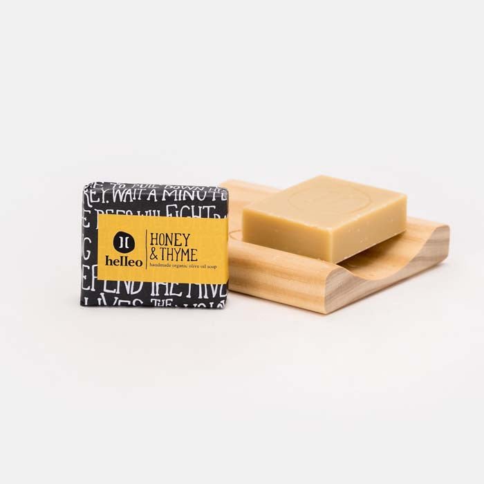 Mini Honey & Thyme Olive Oil Soap - Green Tulip