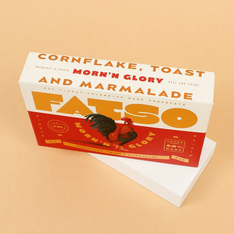 Morn'n Glory 60% Dark Chocolate Bar - Cornflake, Toast & Marmalade