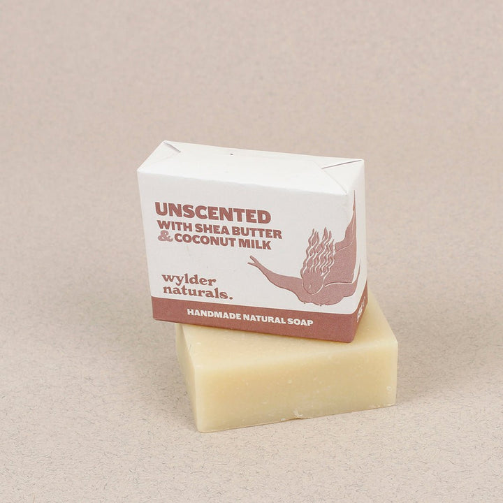 Natural Soap Bar - Unscented with Shea & Coconut - Green Tulip