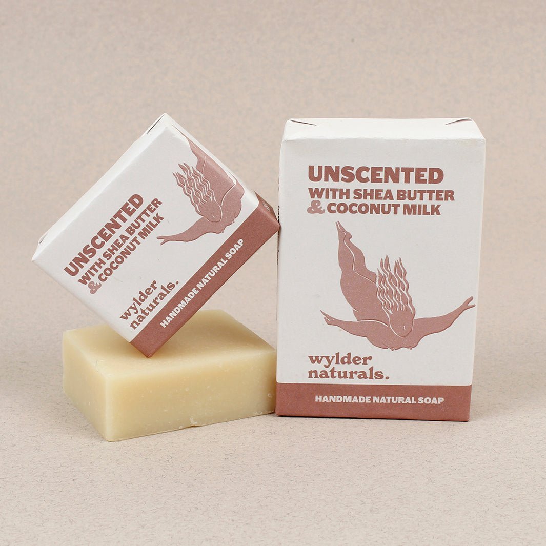 Natural Soap Bar - Unscented with Shea & Coconut - Green Tulip