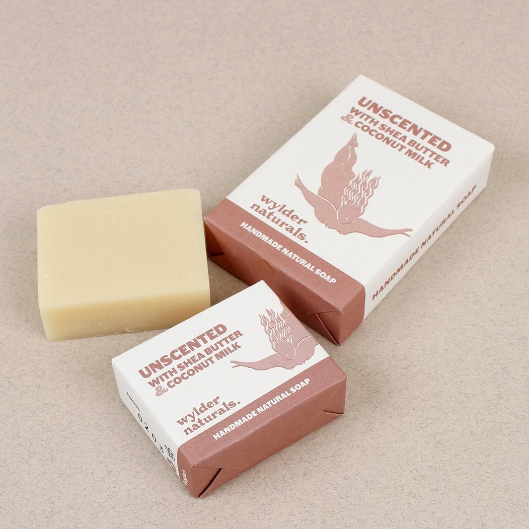 Natural Soap Bar - Unscented with Shea & Coconut - Green Tulip