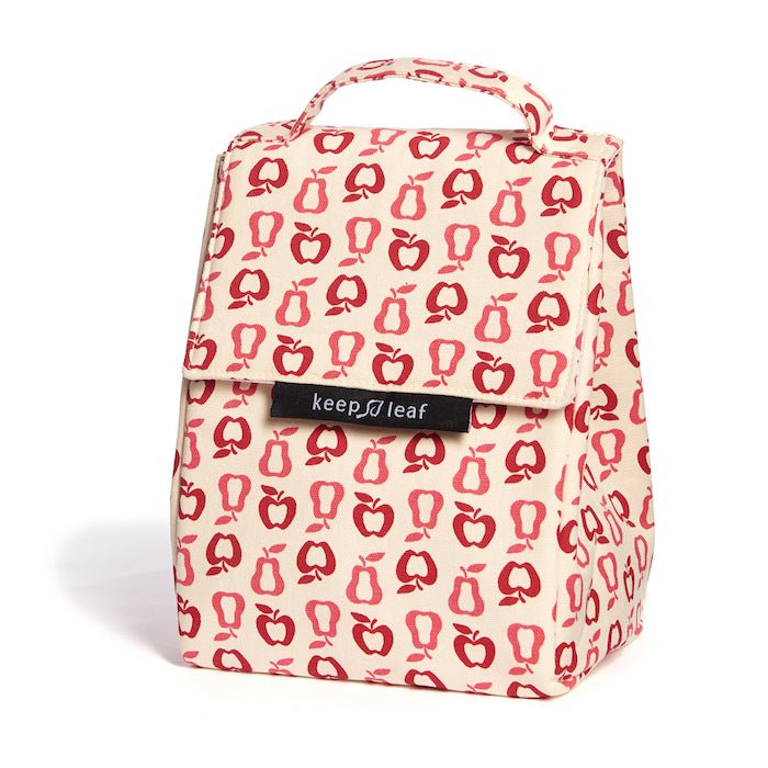 New Fruit Organic Cotton Insulated Lunch Bag - Green Tulip