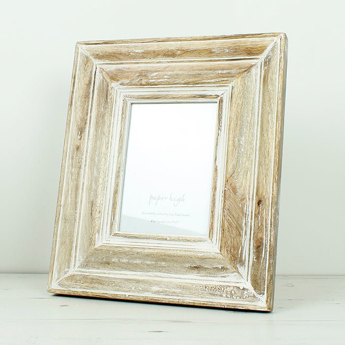 Nirala Mango Wood Photo Frame - 5" x 7" - Green Tulip