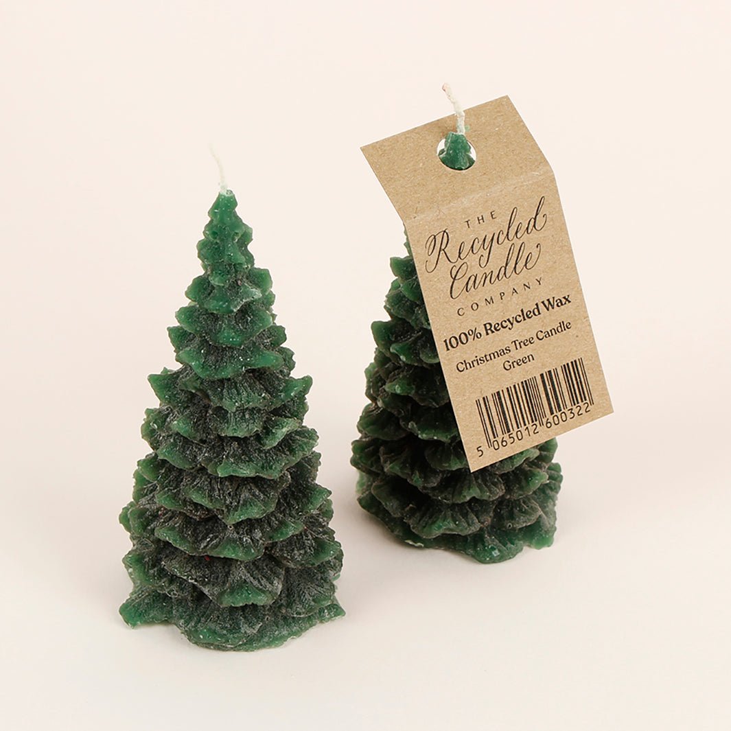 Nordic Spruce & Holly Christmas Tree Candle - Green Tulip