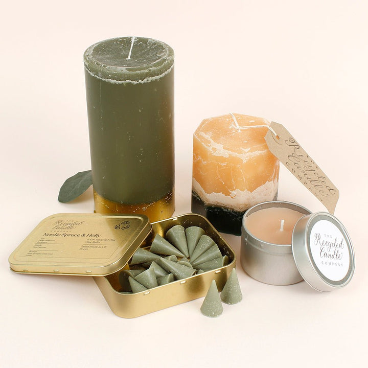 Nordic Spruce & Holly Wax Melts Tin - Green Tulip