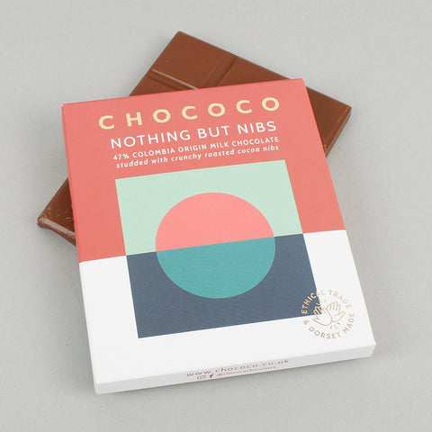 Nothing But Nibs - 47% Milk Chocolate Bar with Cacao Nibs