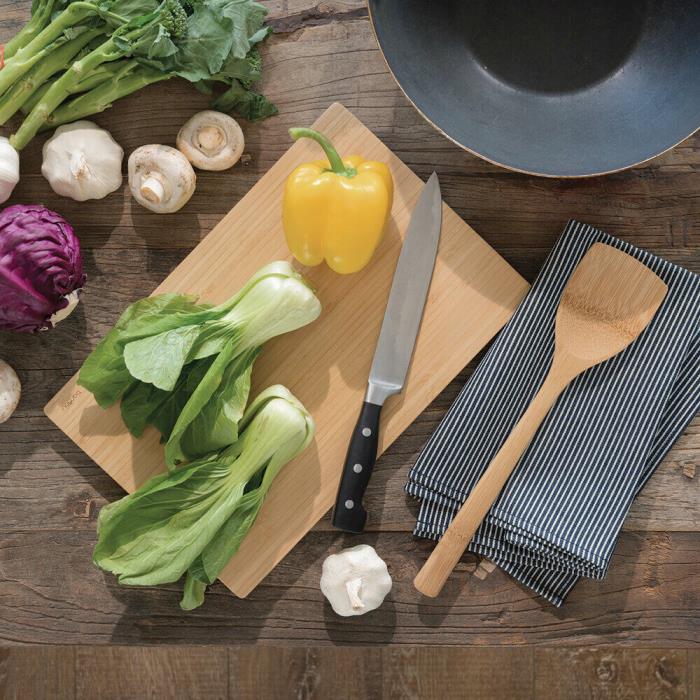 *NQP* Bamboo Wok Spatula - Green Tulip