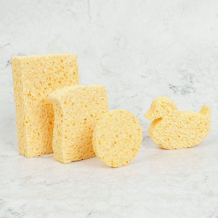 *NQP* Cellulose Sponges - Unpackaged - Facial Sponge - Green Tulip