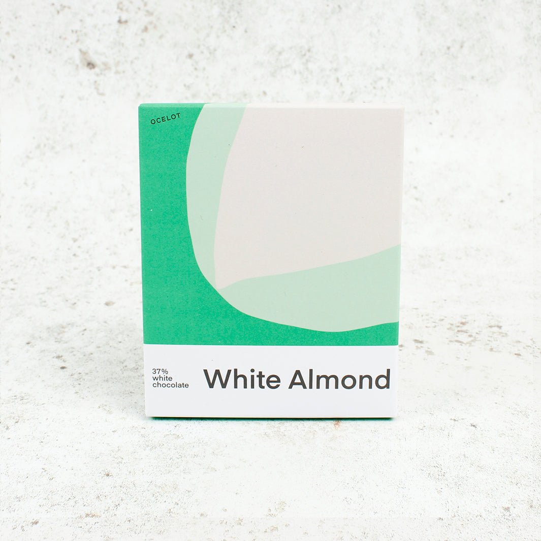 Organic 37% White Chocolate - White Almond - Green Tulip