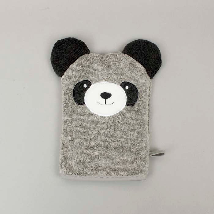 Organic Bath Mitt - Panda - Green Tulip