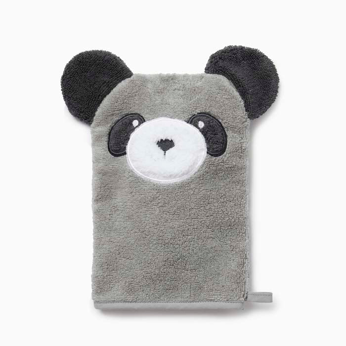 Organic Bath Mitt - Panda - Green Tulip