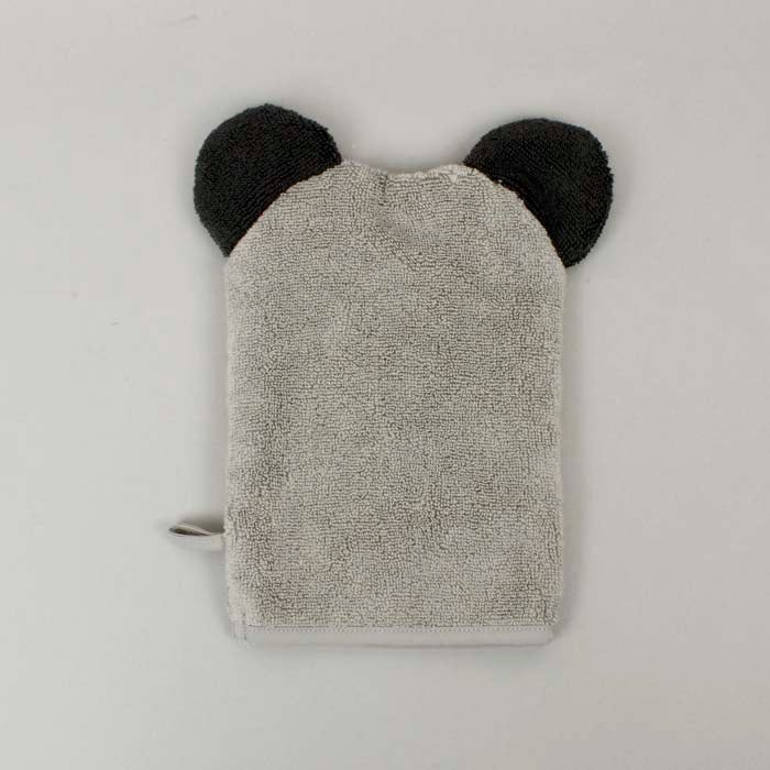 Organic Bath Mitt - Panda - Green Tulip