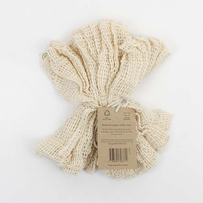 Organic Cotton Bath Puff - Green Tulip