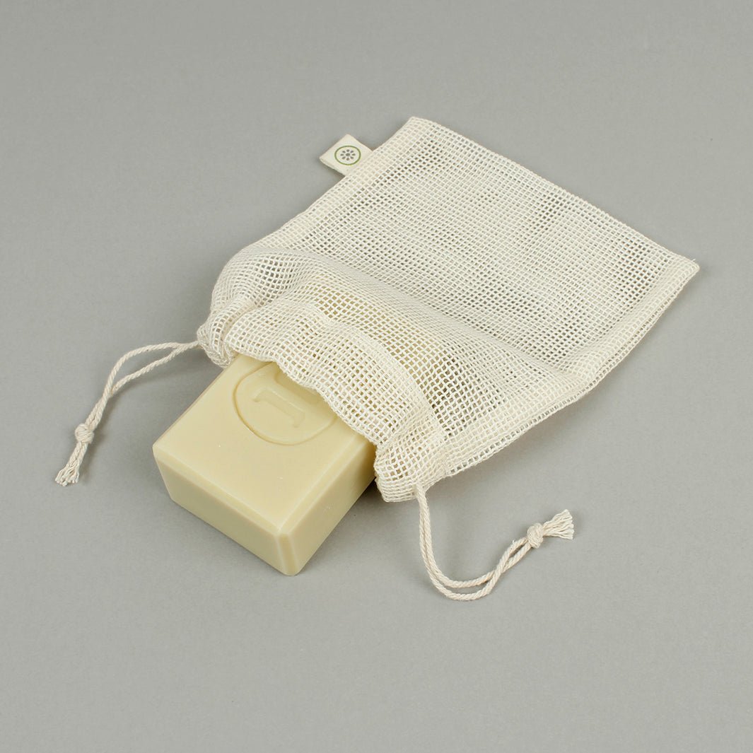 Organic Cotton Mini Mesh Bag - Green Tulip