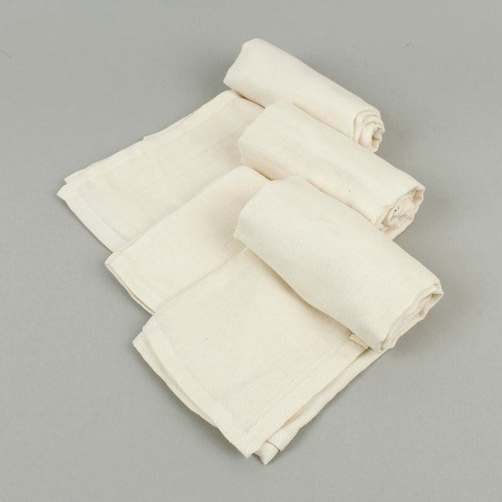 Organic Cotton Muslin Cloths - Natural - Pack of 3 - Green Tulip