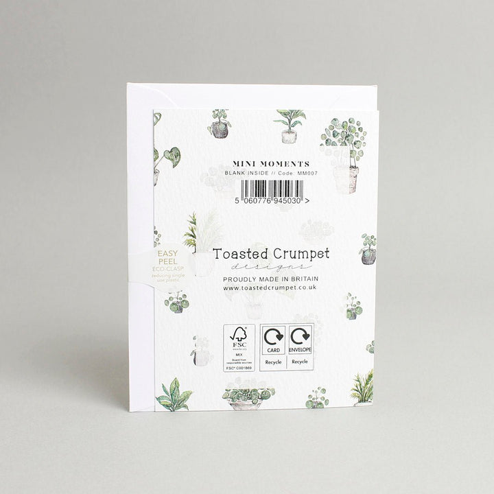 Plant Lover Mini Card - Green Tulip