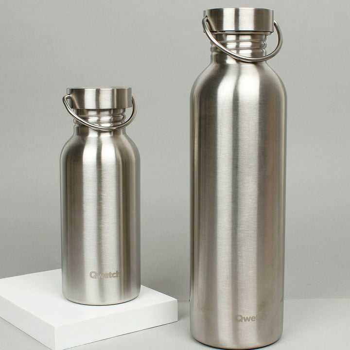 Plastic Free Non Insulated Stainless Steel Bottle - Green Tulip