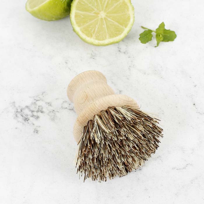 Pot Brush - Plant Based Bristles - Green Tulip