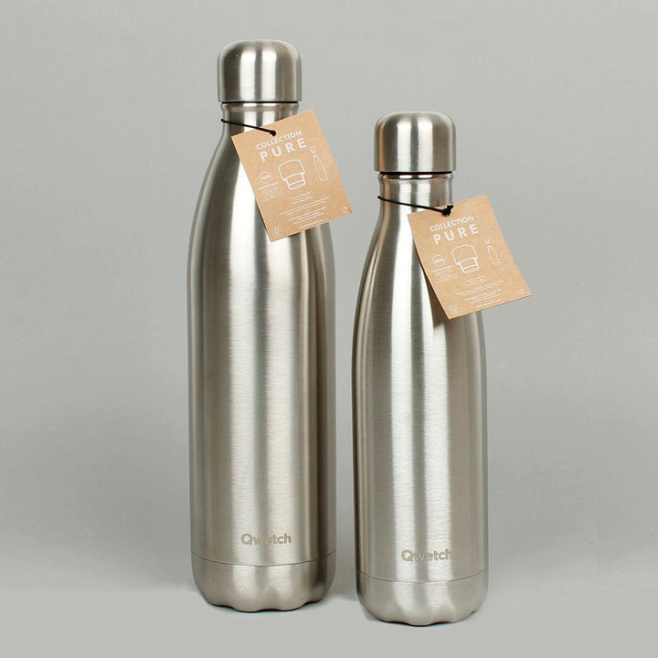 'PURE' Plastic Free Insulated Bottle - Green Tulip