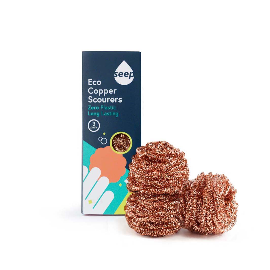 Recyclable Copper Scourers - Pack of 3 - Green Tulip