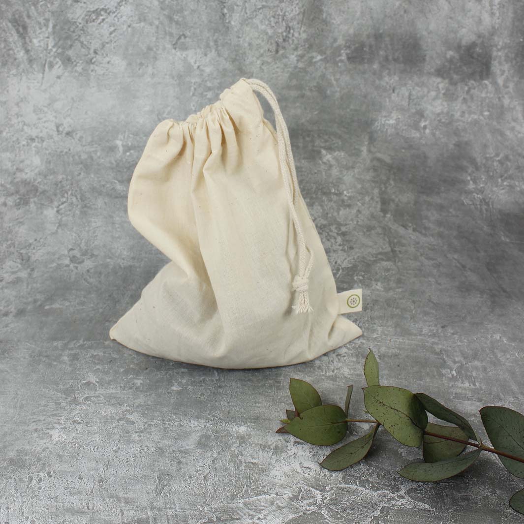 Recycled Cotton Produce Bag - Green Tulip