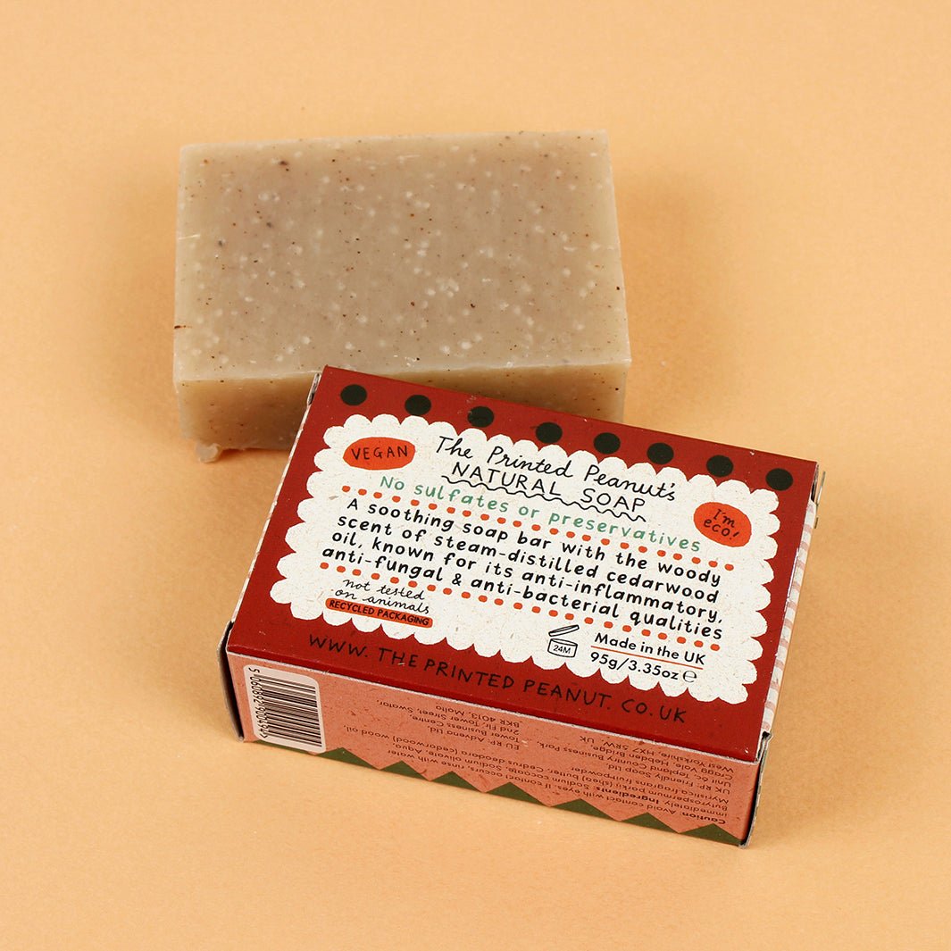 Red Squirrel Cedarwood Soap Bar - Green Tulip