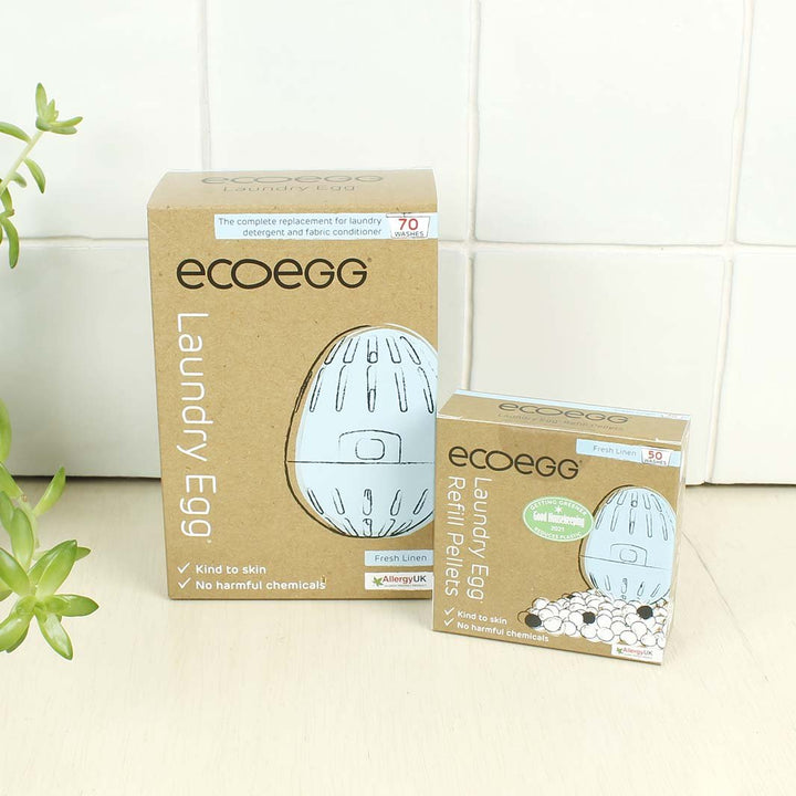 Refill - EcoEgg Laundry Egg Pellets - Fresh Linen - Green Tulip