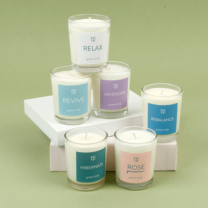 Relax Votive - Green Tulip