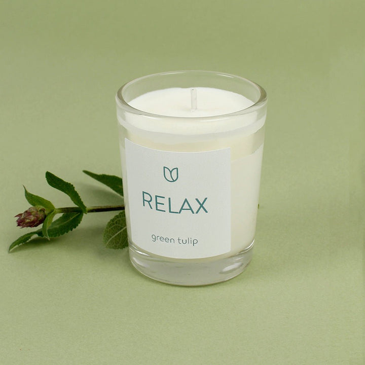 Relax Votive - Green Tulip