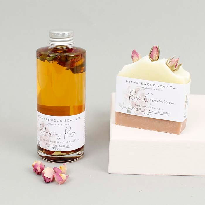 Relaxing Rose Bath Oil - 120ml - Green Tulip