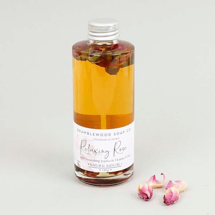 Relaxing Rose Bath Oil - 120ml - Green Tulip