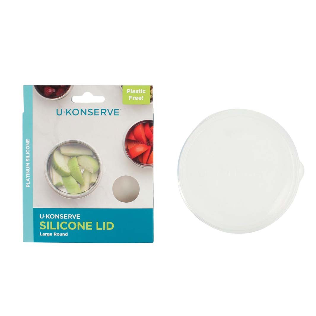 Replacement Silicone Lid For Round Container - Clear - Green Tulip