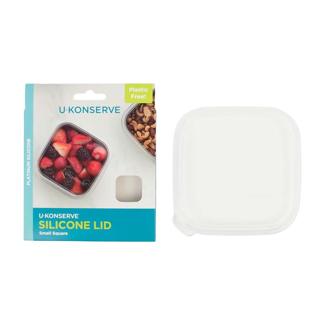 Replacement Silicone Lid For Square Container - Clear - Green Tulip