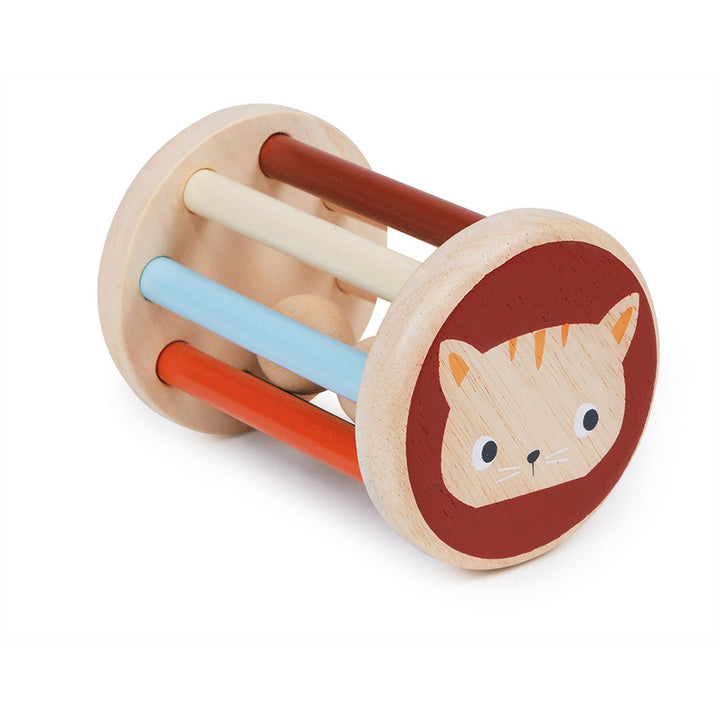 Rolling Kitten Rattle - Green Tulip