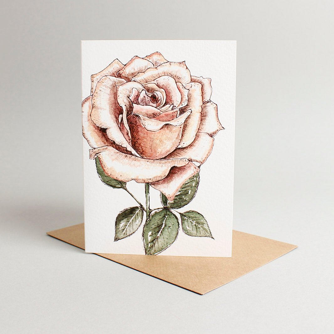 Rose Card - Green Tulip