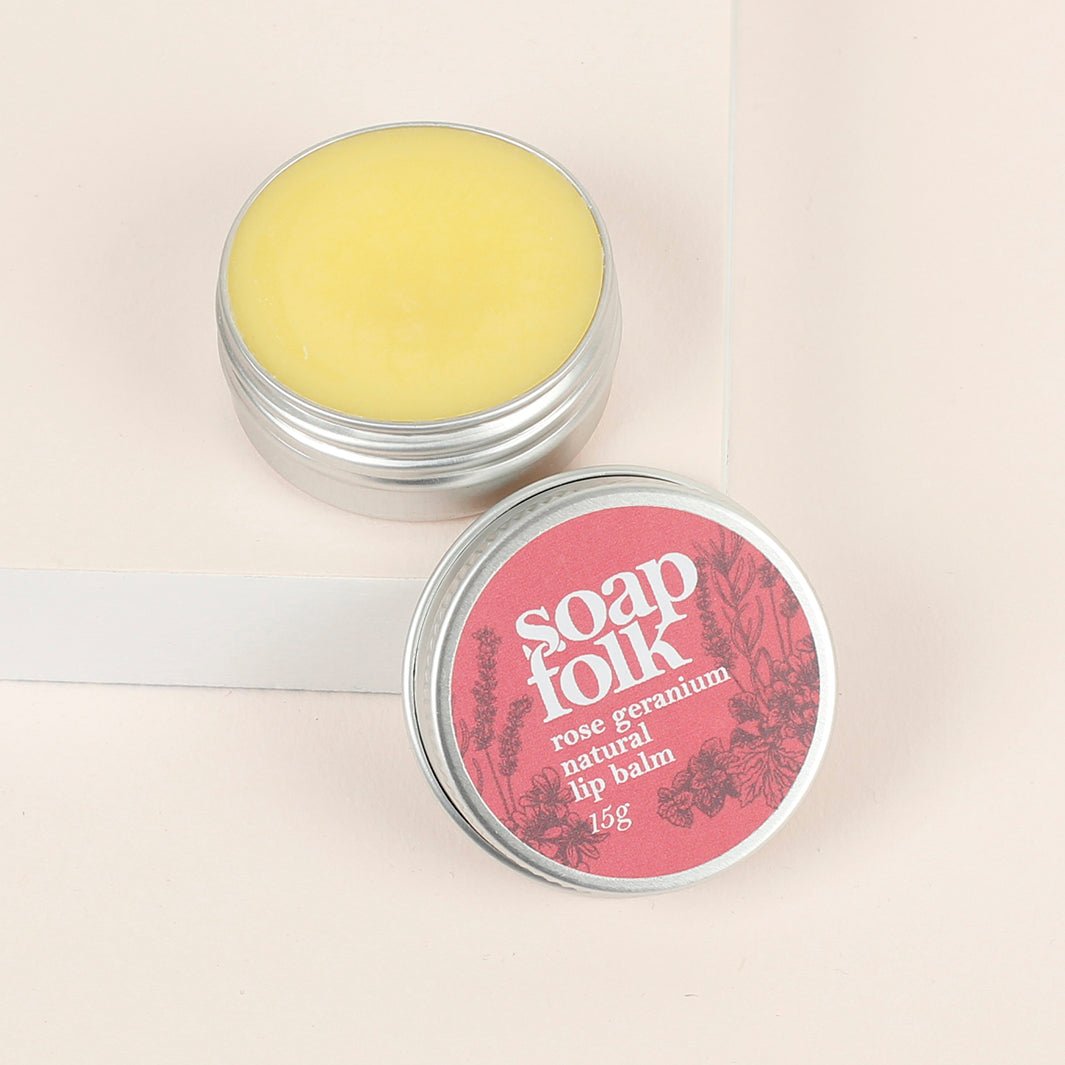 Rose Geranium Lip Balm - Green Tulip