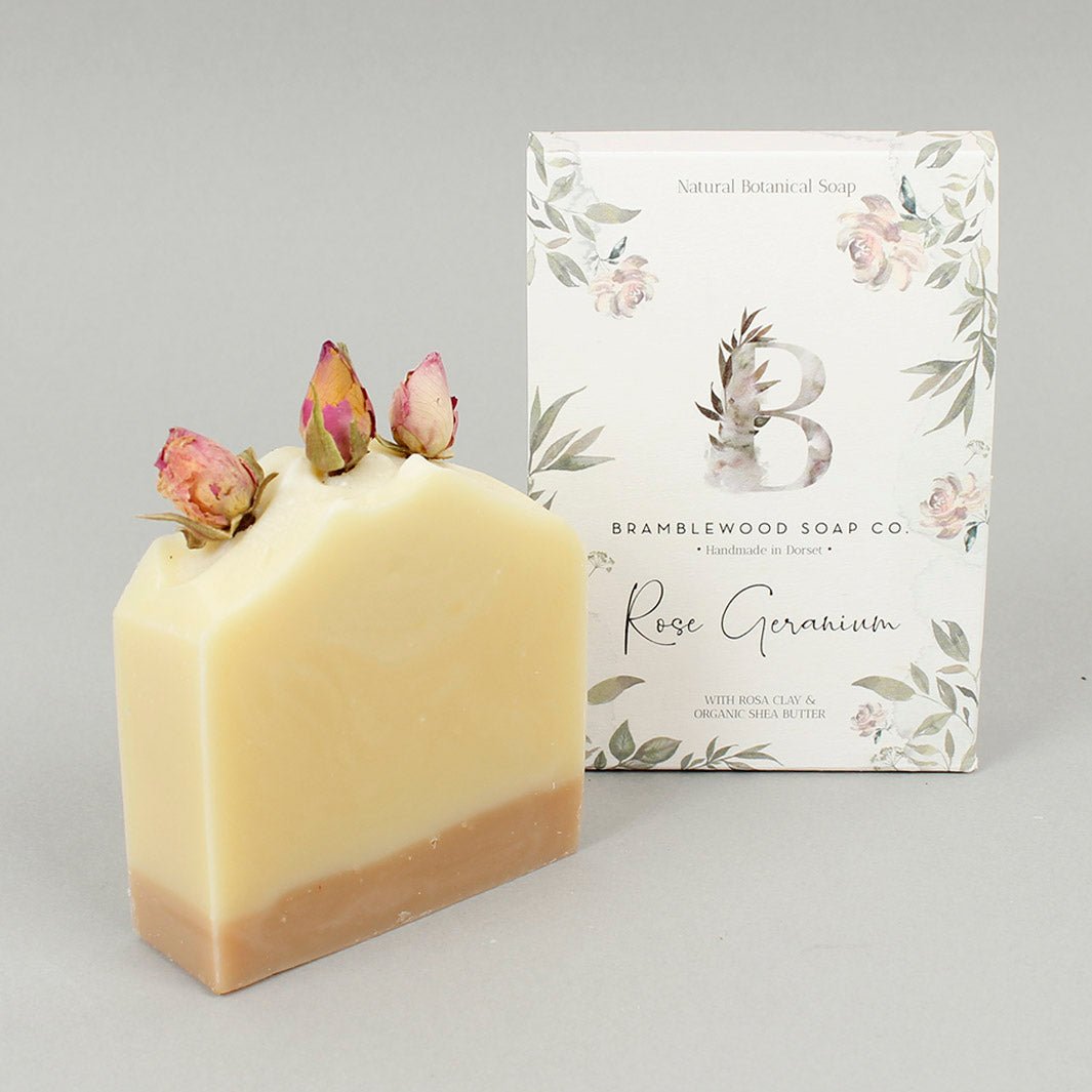 Rose Geranium Natural Soap - Green Tulip