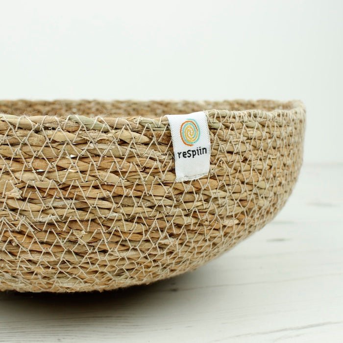 Seagrass Large Bowl - Natural - Green Tulip