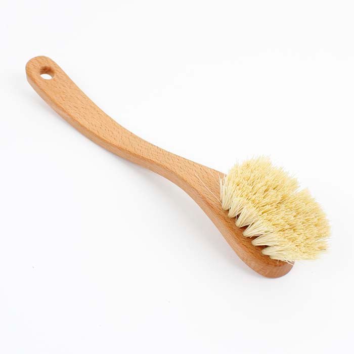 Shaped Dish Brush - Plant Based Bristles - Green Tulip