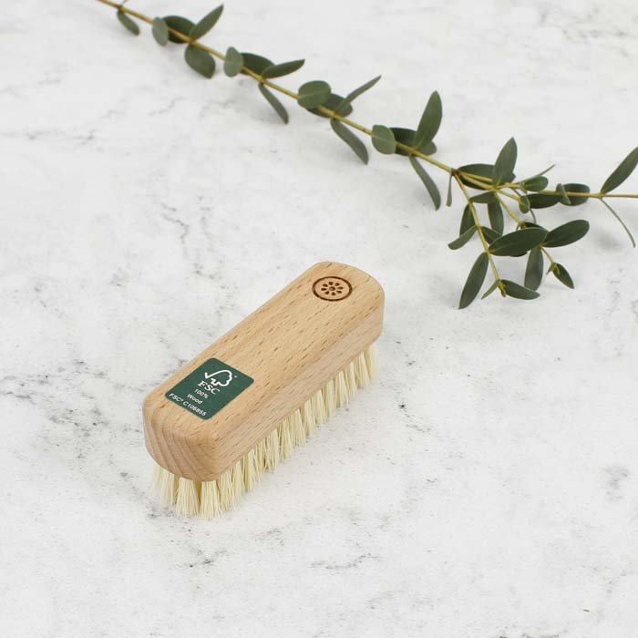 Small Nailbrush - Plant Based Bristles - Green Tulip