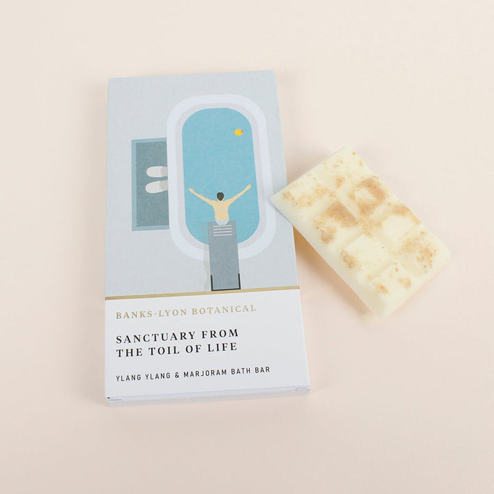 Solid Bath Oil Bar - Sanctuary From The Toil Of Life - Green Tulip