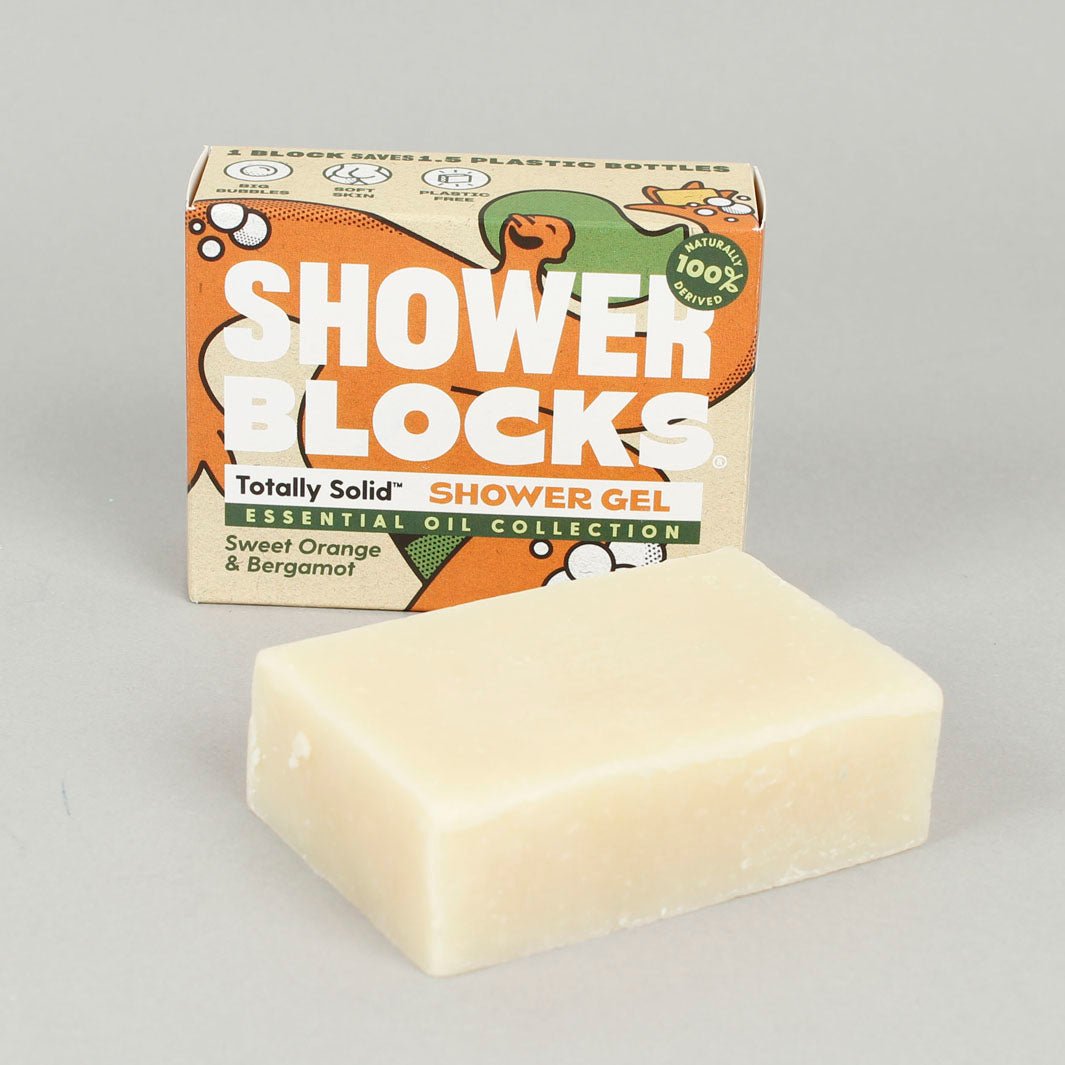 Solid Shower Gel - Essential Oil Collection - Sweet Orange & Bergamot - Green Tulip