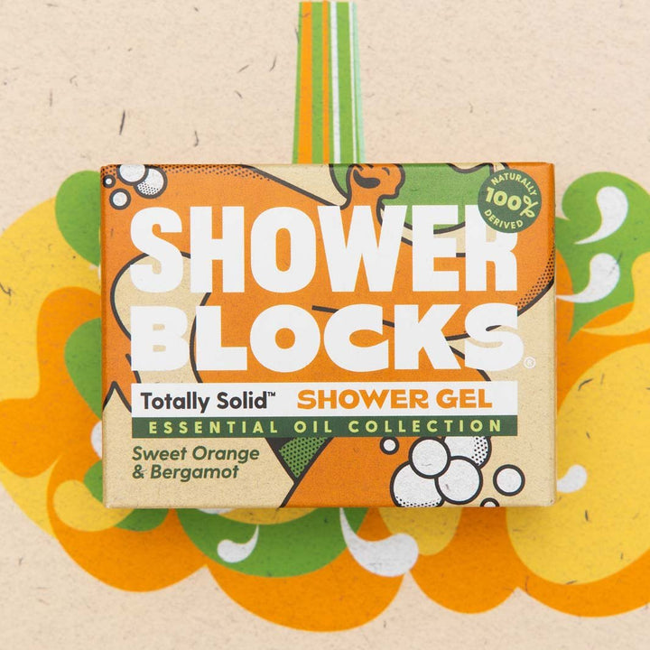 Solid Shower Gel - Essential Oil Collection - Sweet Orange & Bergamot - Green Tulip