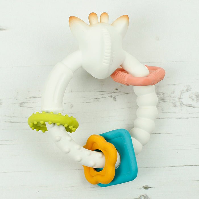 Sophie La Girafe - So Pure Multi Textured Teething Ring - Green Tulip