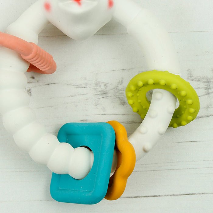 Sophie La Girafe - So Pure Multi Textured Teething Ring - Green Tulip